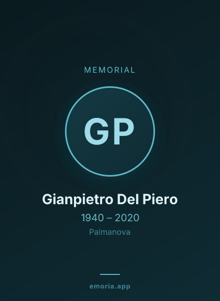 Memorial portrait of Gianpietro Del Piero