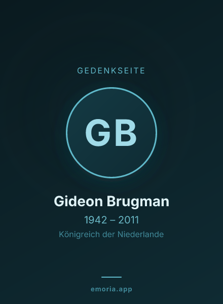 Gedenkportrait von Gideon Brugman