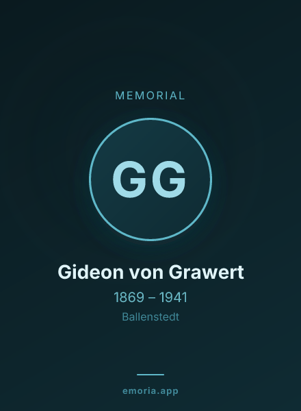 Memorial portrait of Gideon von Grawert