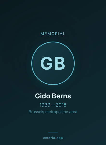 Memorial portrait of Gido Berns