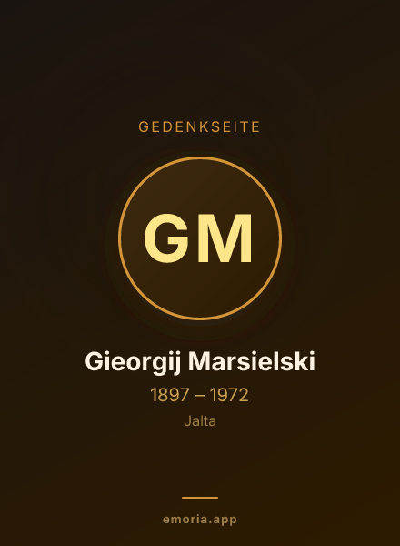 Gedenkportrait von Gieorgij Marsielski