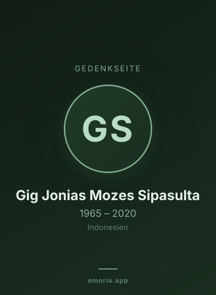 Gedenkportrait von Gig Jonias Mozes Sipasulta