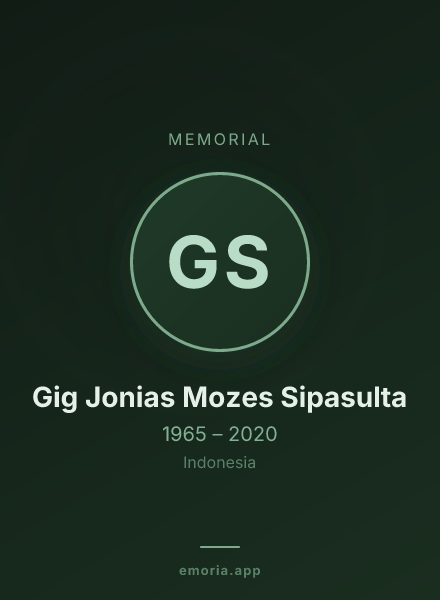 Memorial portrait of Gig Jonias Mozes Sipasulta
