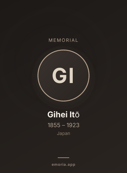 Memorial portrait of Gihei Itō