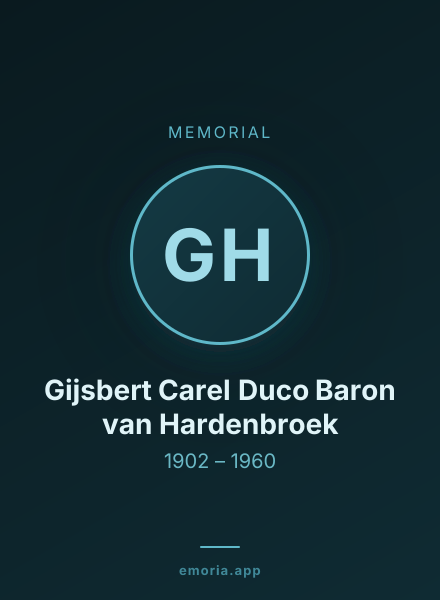 Memorial portrait of Gijsbert Carel Duco Baron van Hardenbroek