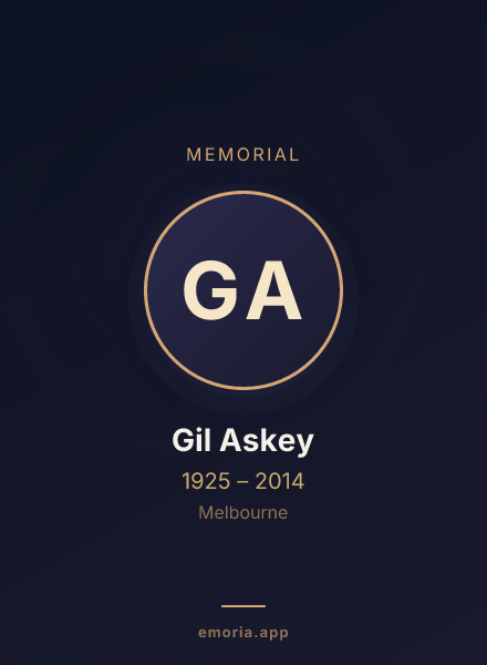 Memorial portrait of Gil Askey