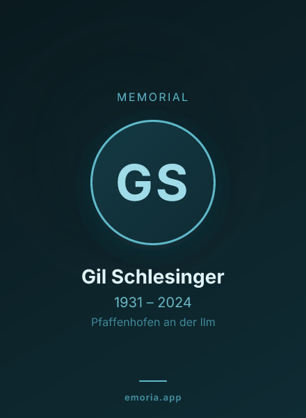 Memorial portrait of Gil Schlesinger