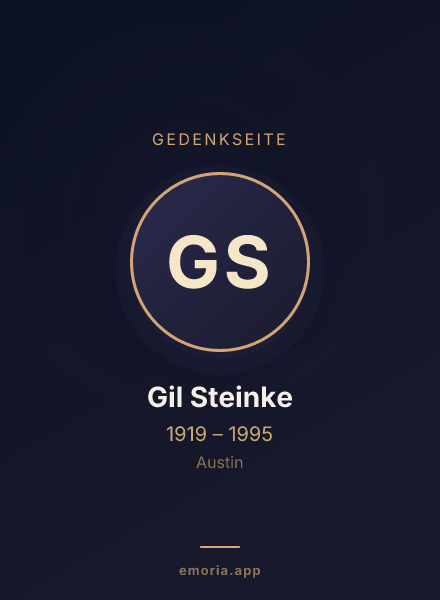 Gedenkportrait von Gil Steinke