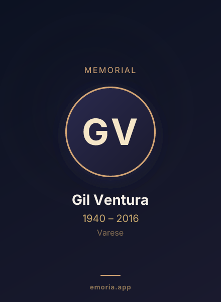 Memorial portrait of Gil Ventura
