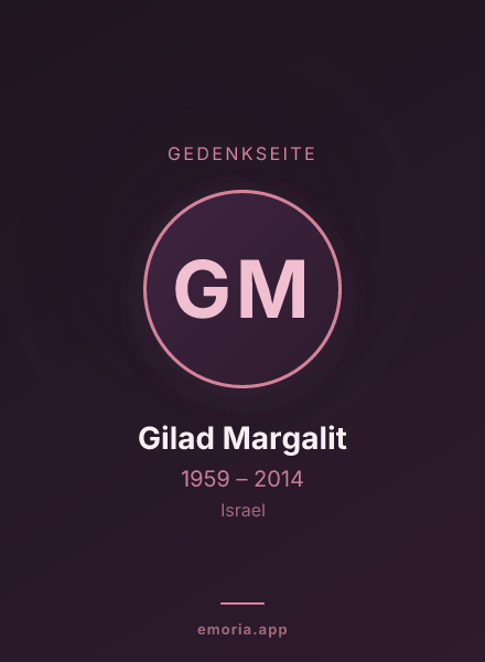 Gedenkportrait von Gilad Margalit