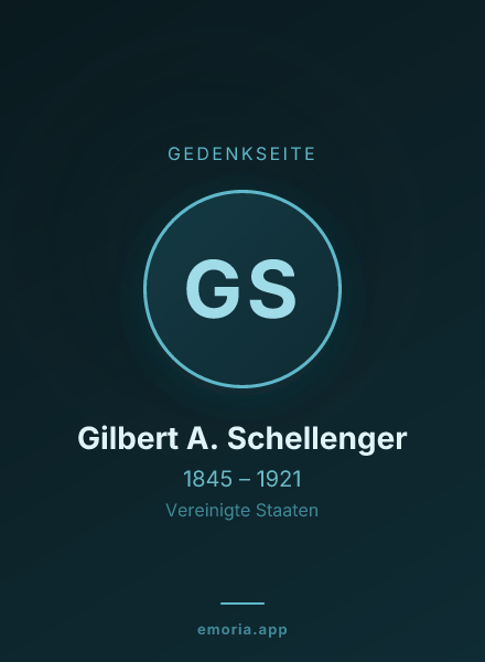 Gedenkportrait von Gilbert A. Schellenger