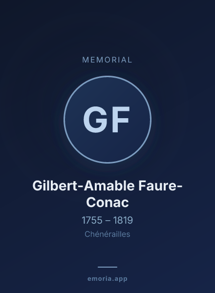 Memorial portrait of Gilbert-Amable Faure-Conac
