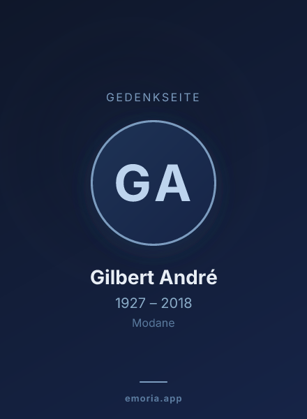 Gedenkportrait von Gilbert André
