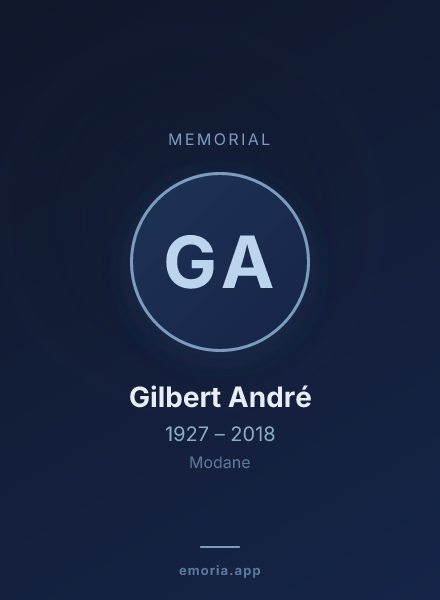 Memorial portrait of Gilbert André