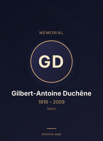 Memorial portrait of Gilbert-Antoine Duchêne