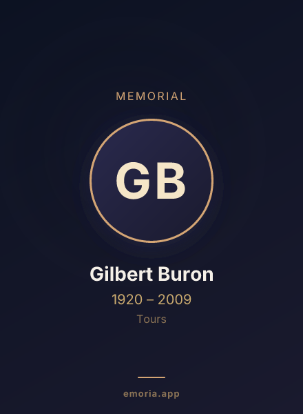 Memorial portrait of Gilbert Buron