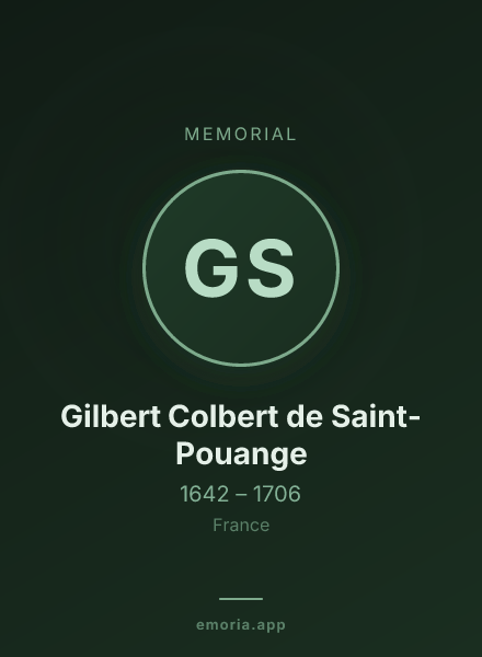 Memorial portrait of Gilbert Colbert de Saint-Pouange