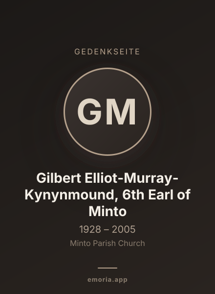 Gedenkportrait von Gilbert Elliot-Murray-Kynynmound, 6th Earl of Minto