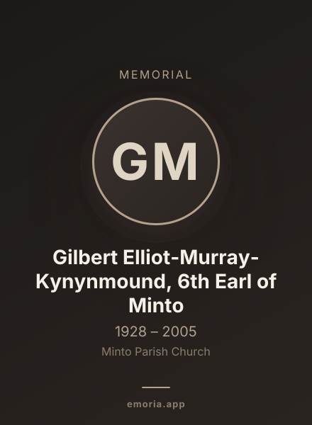 Memorial portrait of Gilbert Elliot-Murray-Kynynmound, 6th Earl of Minto