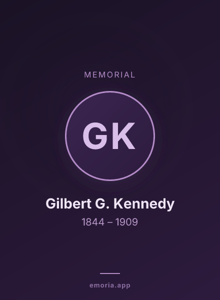 Memorial portrait of Gilbert G. Kennedy