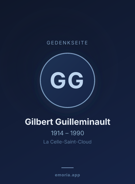 Gedenkportrait von Gilbert Guilleminault
