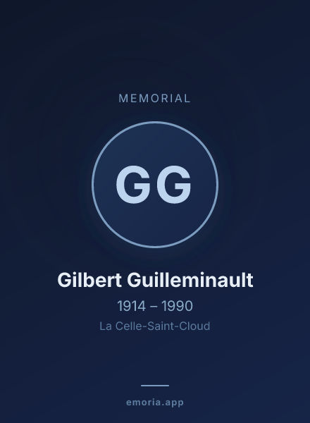 Memorial portrait of Gilbert Guilleminault