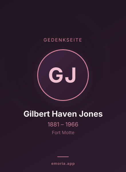 Gedenkportrait von Gilbert Haven Jones