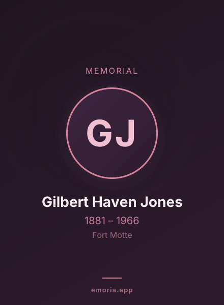 Memorial portrait of Gilbert Haven Jones
