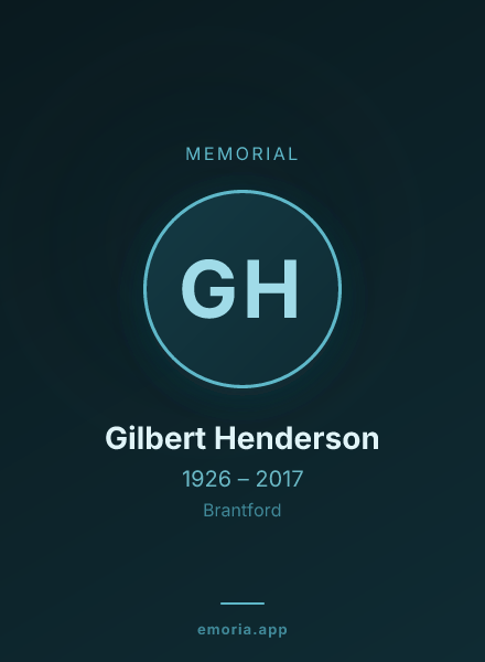Memorial portrait of Gilbert Henderson