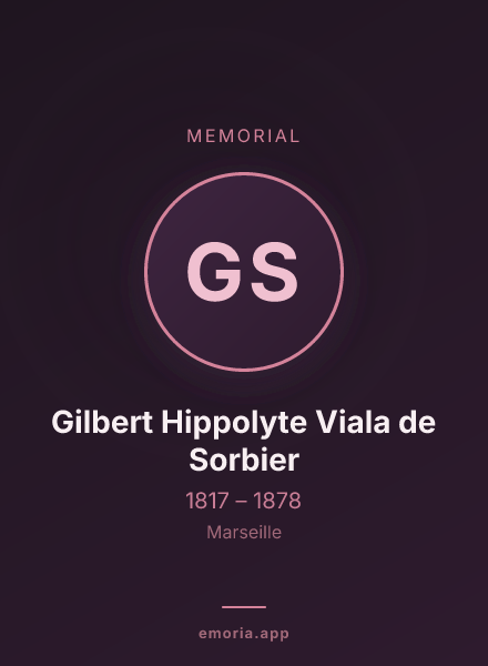 Memorial portrait of Gilbert Hippolyte Viala de Sorbier