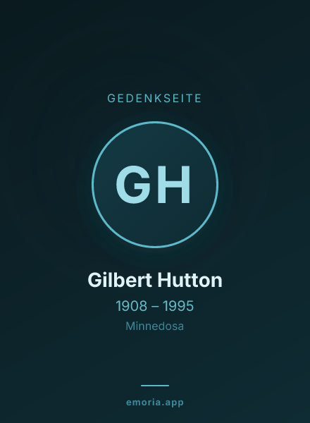 Gedenkportrait von Gilbert Hutton
