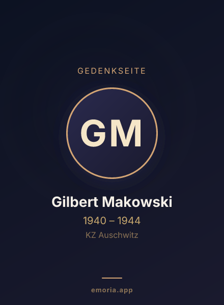 Gedenkportrait von Gilbert Makowski