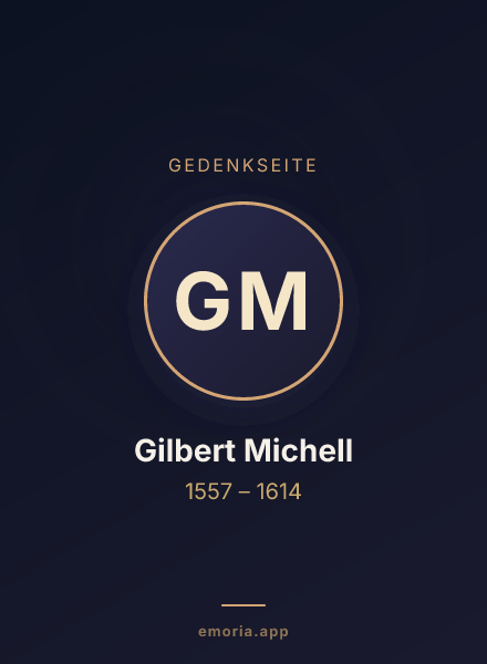 Gedenkportrait von Gilbert Michell