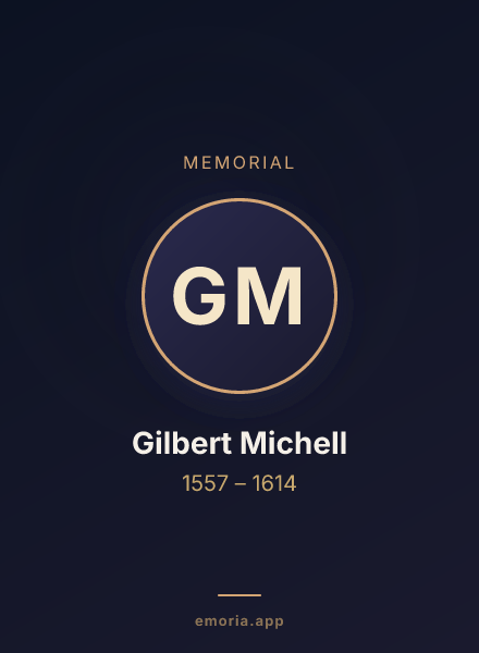 Memorial portrait of Gilbert Michell