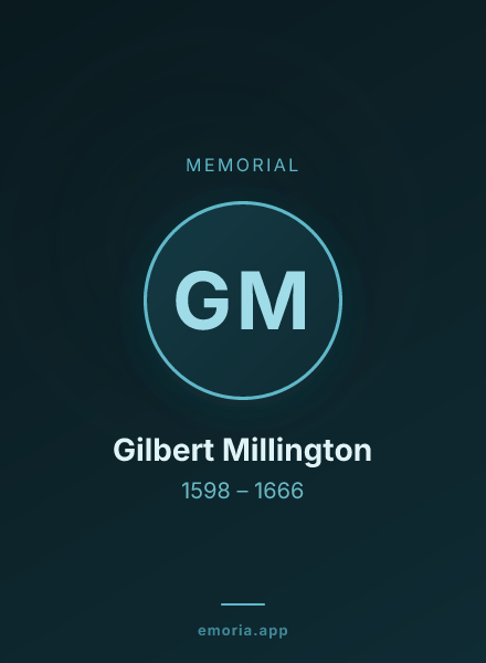 Memorial portrait of Gilbert Millington
