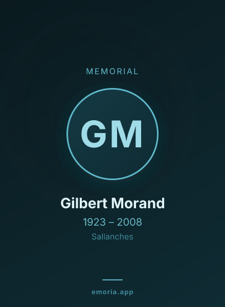Memorial portrait of Gilbert Morand