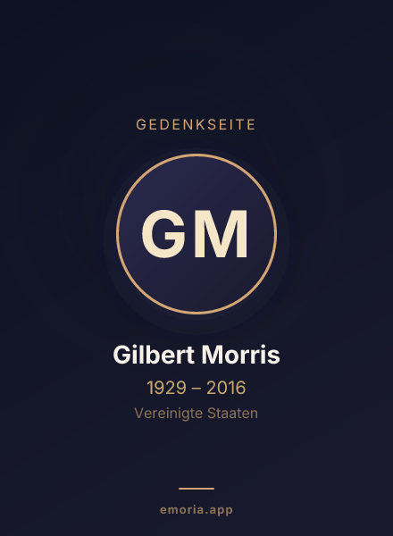 Gedenkportrait von Gilbert Morris