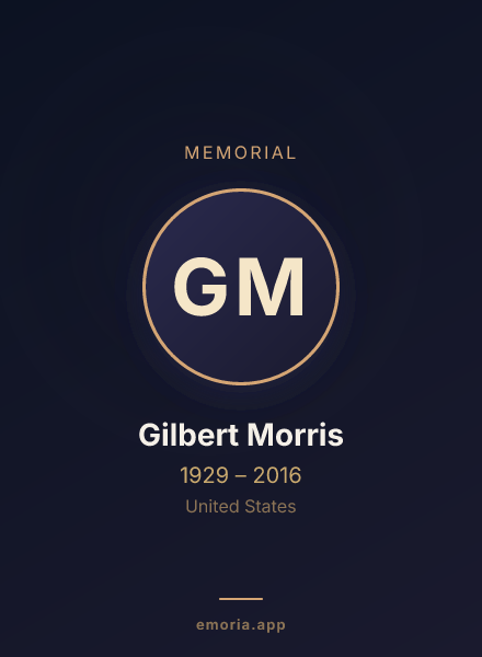 Memorial portrait of Gilbert Morris