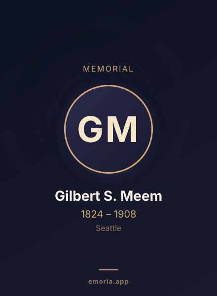 Memorial portrait of Gilbert S. Meem