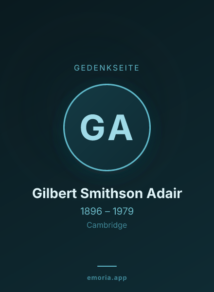 Gedenkportrait von Gilbert Smithson Adair