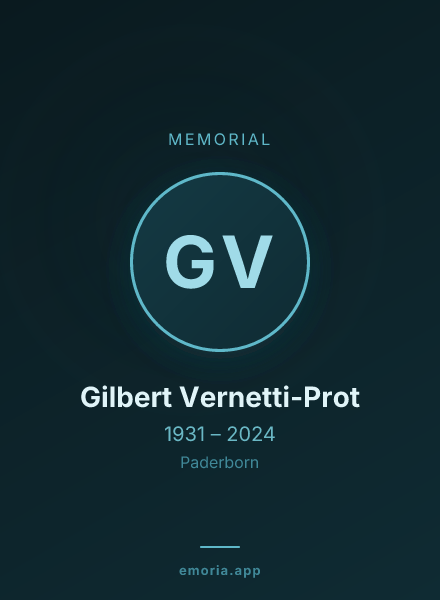 Memorial portrait of Gilbert Vernetti-Prot
