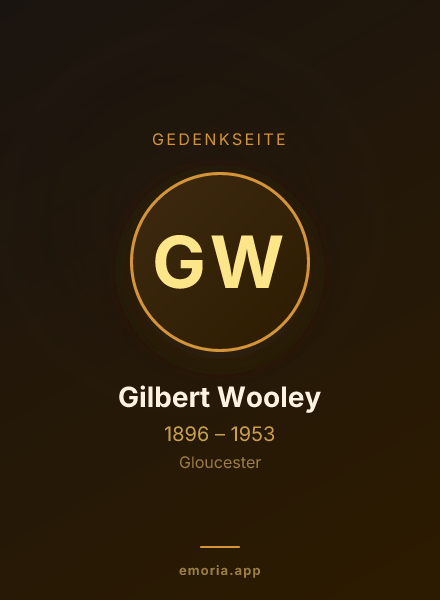 Gedenkportrait von Gilbert Wooley