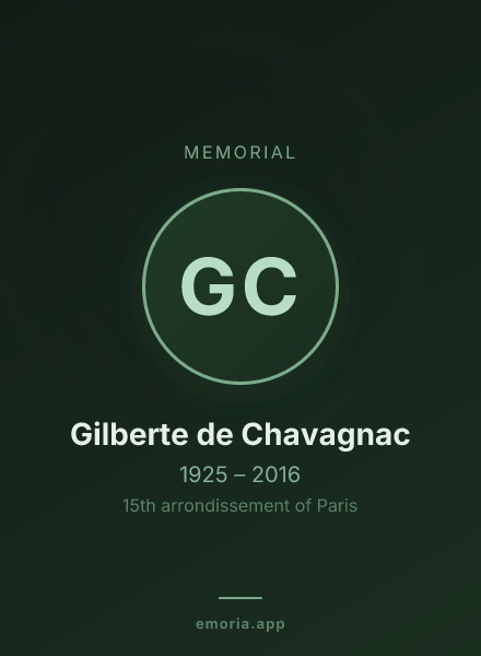 Memorial portrait of Gilberte de Chavagnac