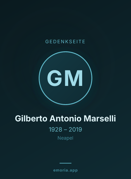 Gedenkportrait von Gilberto Antonio Marselli