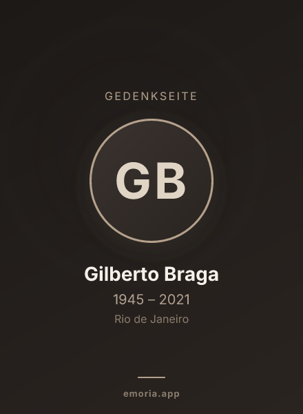 Gedenkportrait von Gilberto Braga
