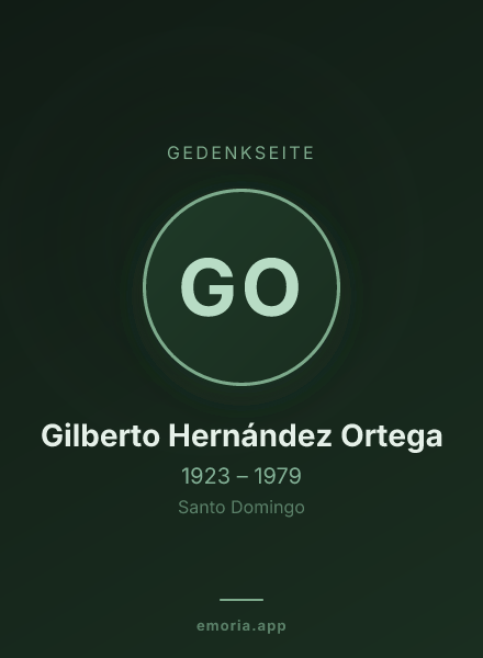 Gedenkportrait von Gilberto Hernández Ortega