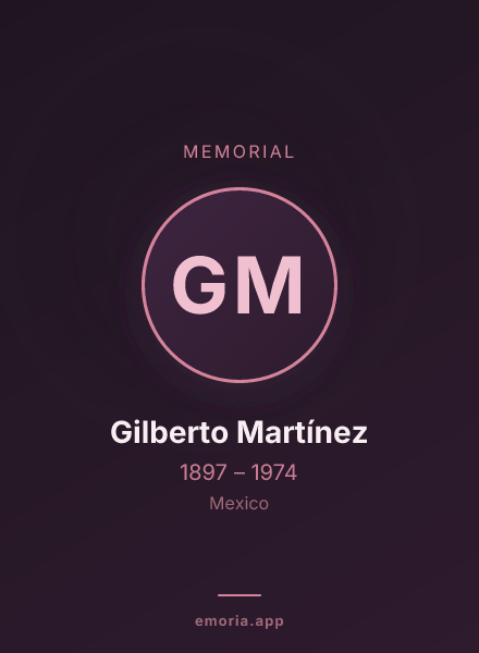 Memorial portrait of Gilberto Martínez