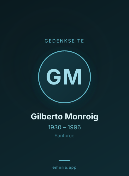 Gedenkportrait von Gilberto Monroig