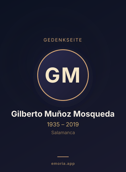 Gedenkportrait von Gilberto Muñoz Mosqueda