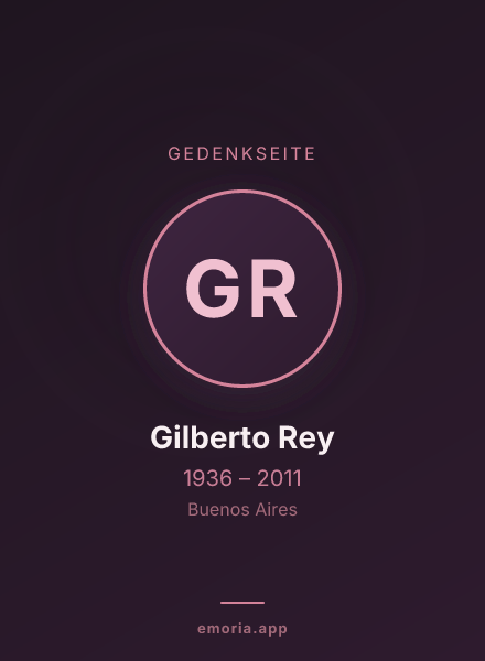 Gedenkportrait von Gilberto Rey